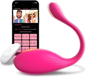 APP Remote Control Vibrator Sex Toys, Wearable Panty Mini G Spot Bullet Egg Vibrators with 10 Vibration Modes, Rose Dildo Clitoral Vagina Anal Stimulator, Adult Sex Toy for Women or Couples
