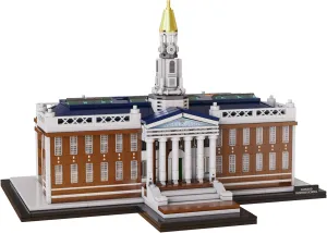 Architecture Harvard Business School Building Building Brick Set（1056PCS - World Famous Architectural Model Toys Gifts for Kid and Adult STEM Toys