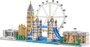 Architecture Micro Building Blocks Set London Skylines Series for Adult and Children Assembly, 3D Toy for Ages of 14  - 3430 Pieces