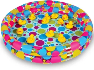 ArtCreativity Duck Pond Carnival Game Pool – 3ft Mini Inflatable Duck Pool for Kids, Durable Kiddie Pool for Outdoor Water Fun, Carnival Party Supplies, Duck Matching Games (Ducks Not Included)