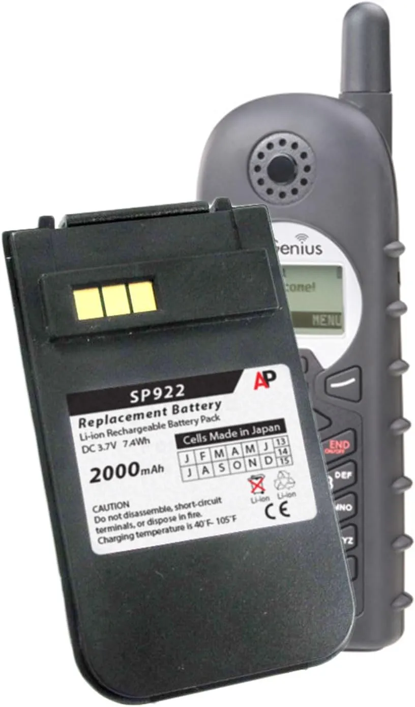 Artisan Power Replacement Battery for EnGenius DuraFon | 2000 mAh | Lithium Ion Rechargeable Battery Pack | 3.7 Volt | Replacement Battery for DuraFon 1x, DuraFon 4x, Durawalkie, DuraFon Pro, SP-922 PRO and SN-902
