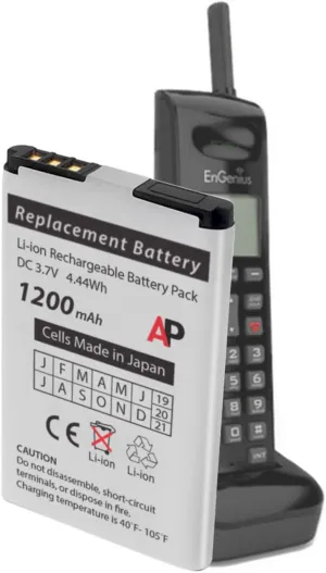 Artisan Power Replacement Battery for EnGenius FreeStyl2 EP-802 Phone | Lithium Ion Rechargeable Battery Pack | 3.7 Volt | Made in Japan Cells | 1200 mAh | Replace OEM Battery Number FREESTYL2BAE