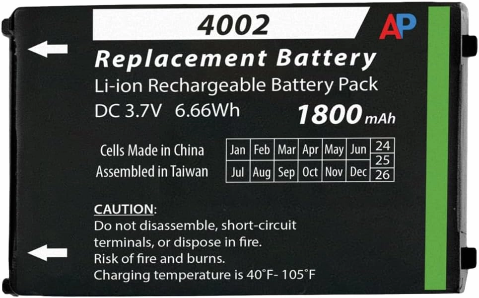Artisan Power Replacement Battery for Advanced Wireless AWR Advantage Two Way Radios | AWR-4000 & AWR-4002 | Replaces AWB-4002 Extended Capacity Battery | 1800 mAh