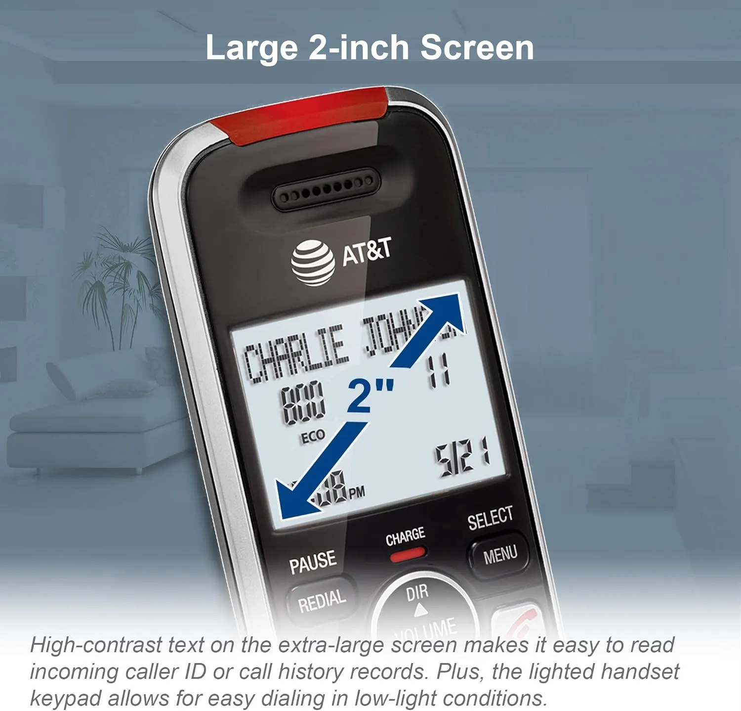 AT&T BL102-4 DECT 6.0 4-Handset Cordless Phone for Home with Answering Machine, Call Blocking, Caller ID Announcer, Audio Assist, Intercom, and Unsurpassed Range, Silver/Black