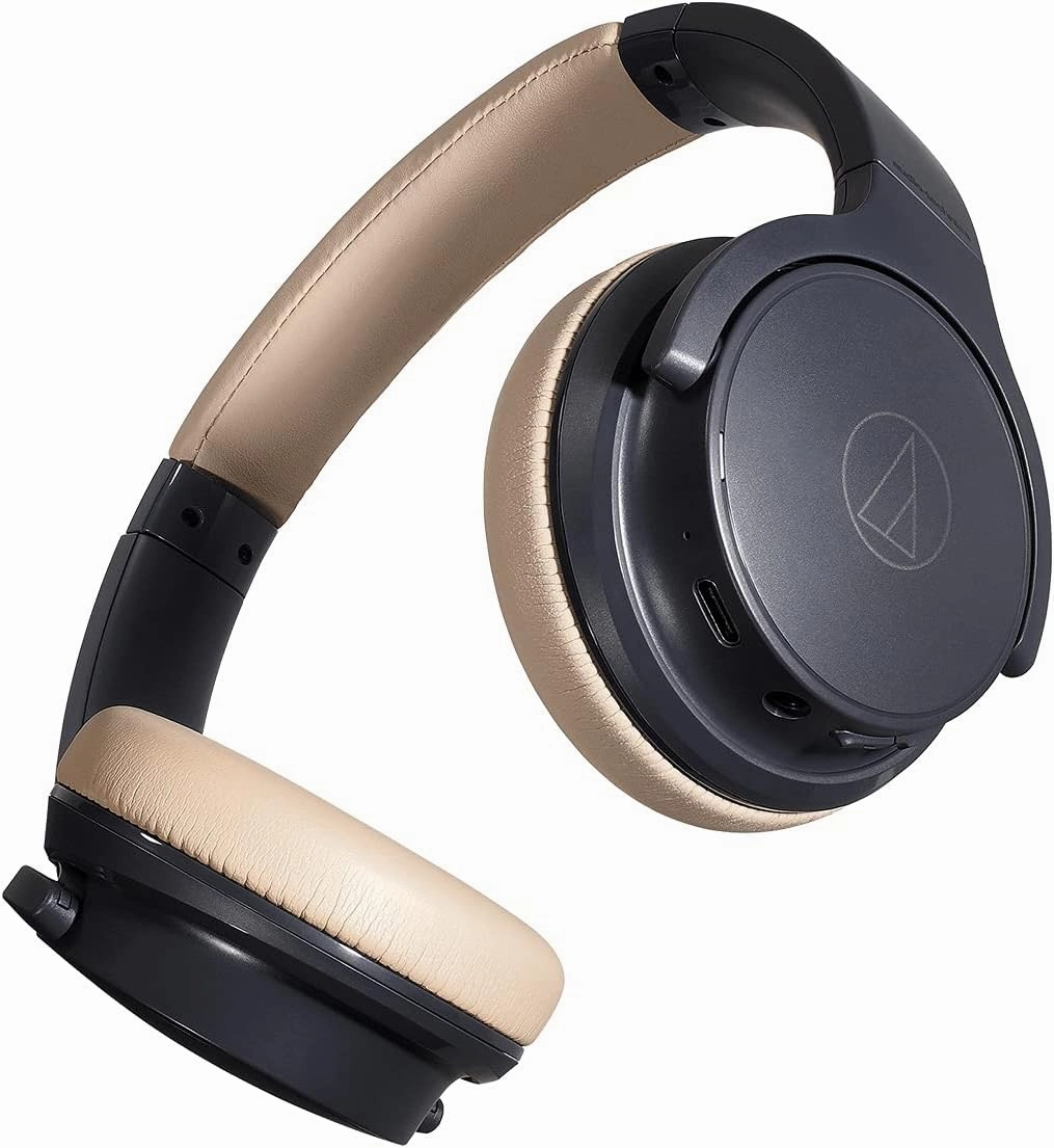 Audio Technica ATH-S220BTNBG Navy/Beige Total Wireless On-Ear Headphones (2021)