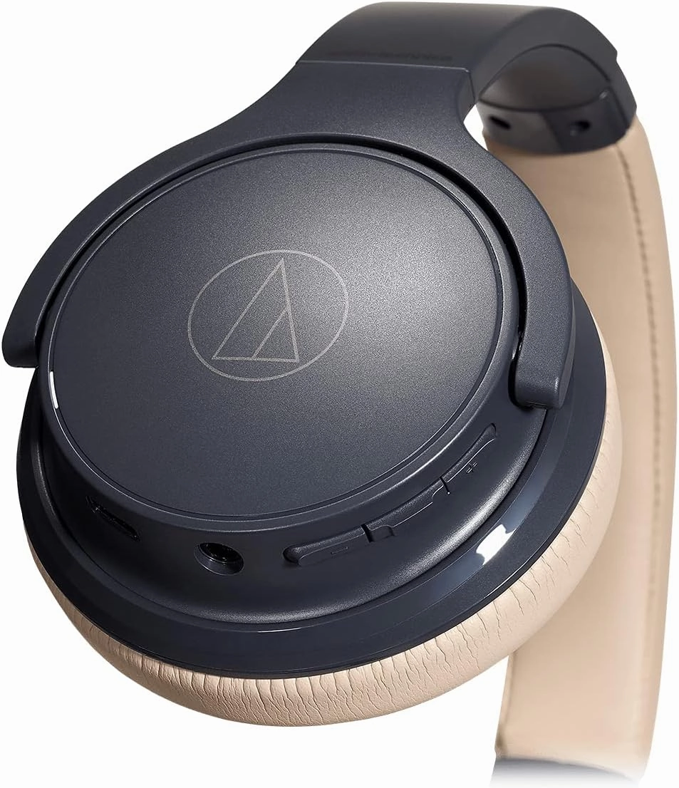 Audio Technica ATH-S220BTNBG Navy/Beige Total Wireless On-Ear Headphones (2021)