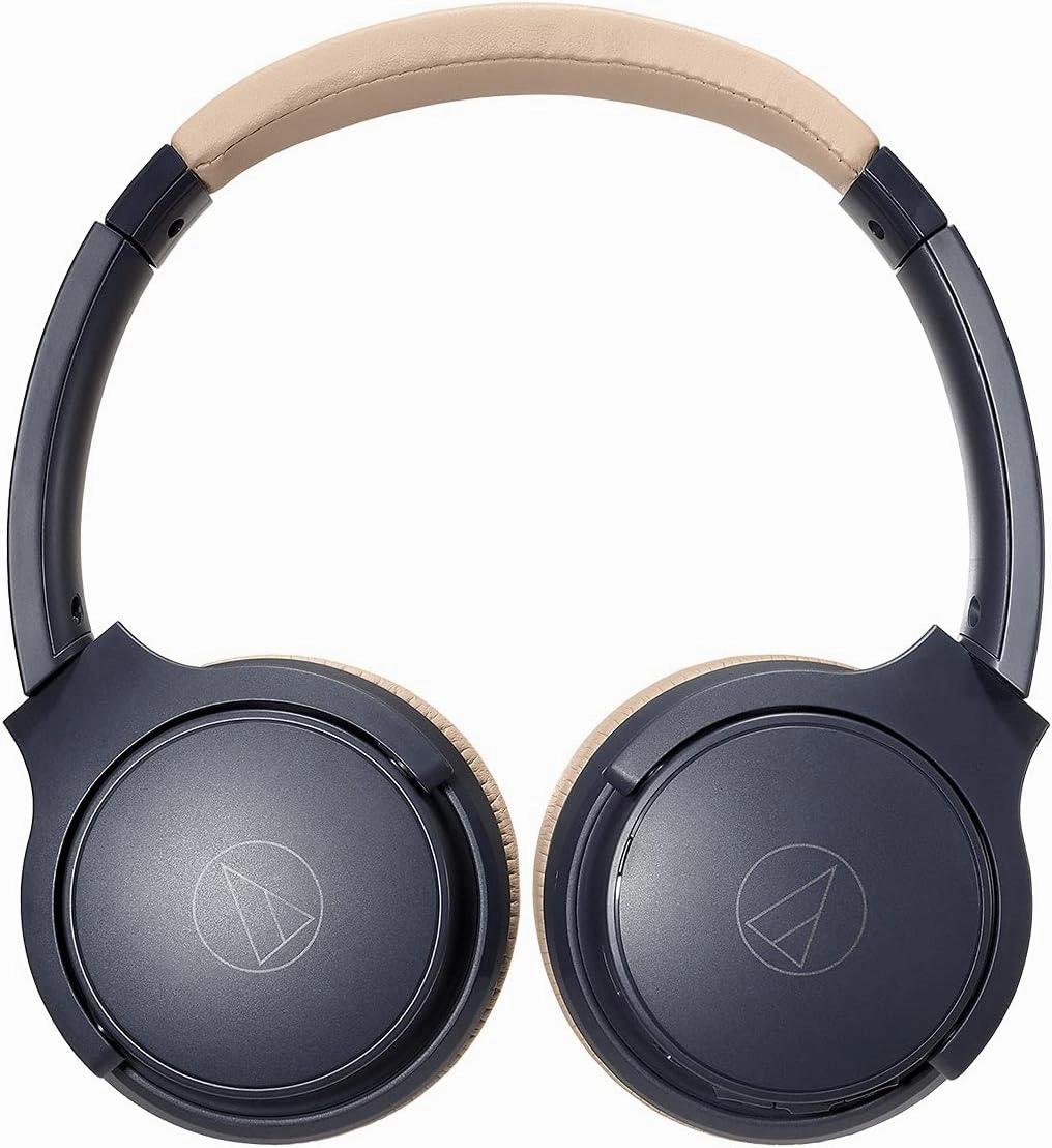 Audio Technica ATH-S220BTNBG Navy/Beige Total Wireless On-Ear Headphones (2021)