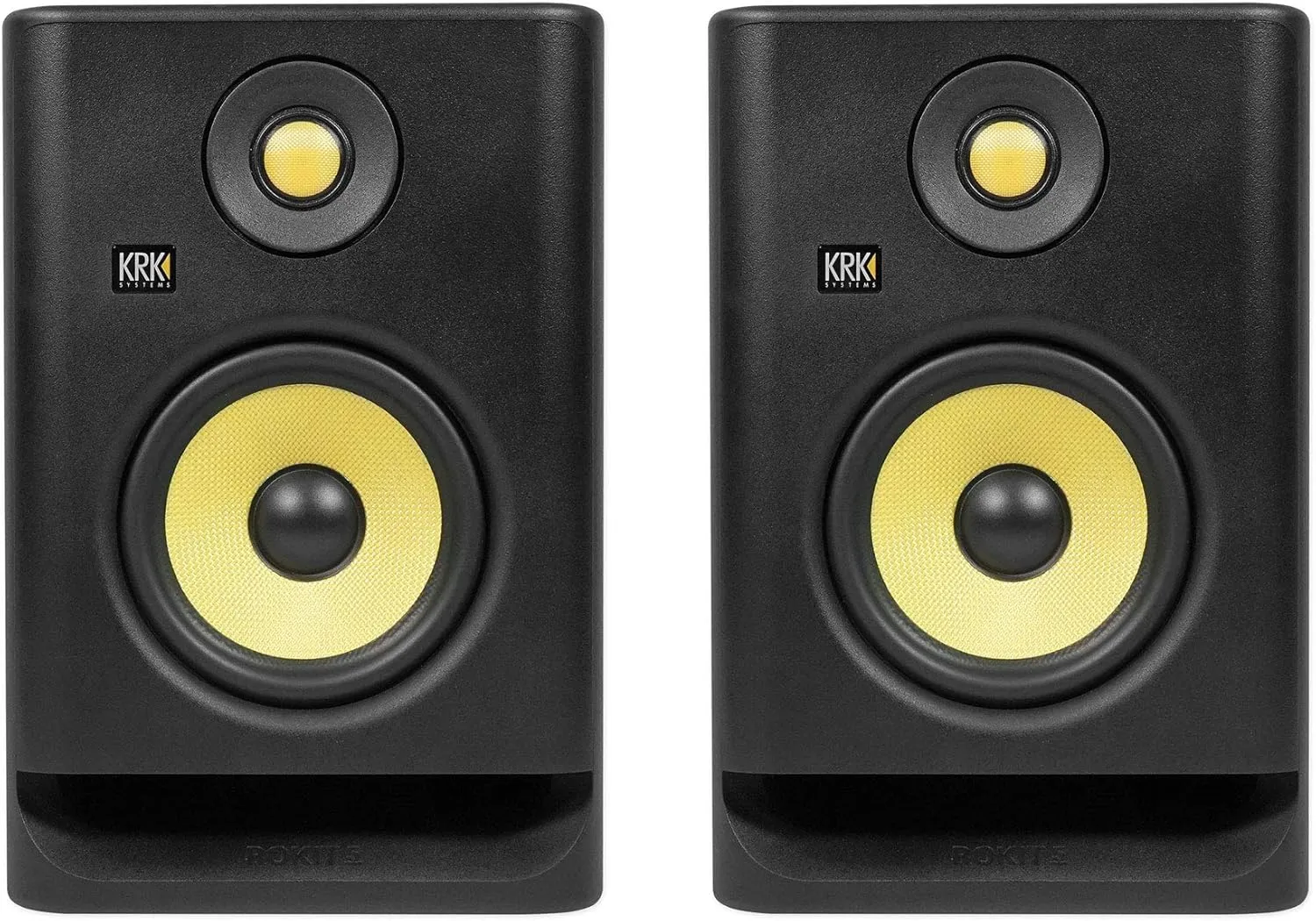 Audiosavings Bundle (2) KRK ROKIT 5 G4 5" Bi-Amped Active Powered Studio Monitor Speakers RP5-G4 RP5G4 (Items 2)