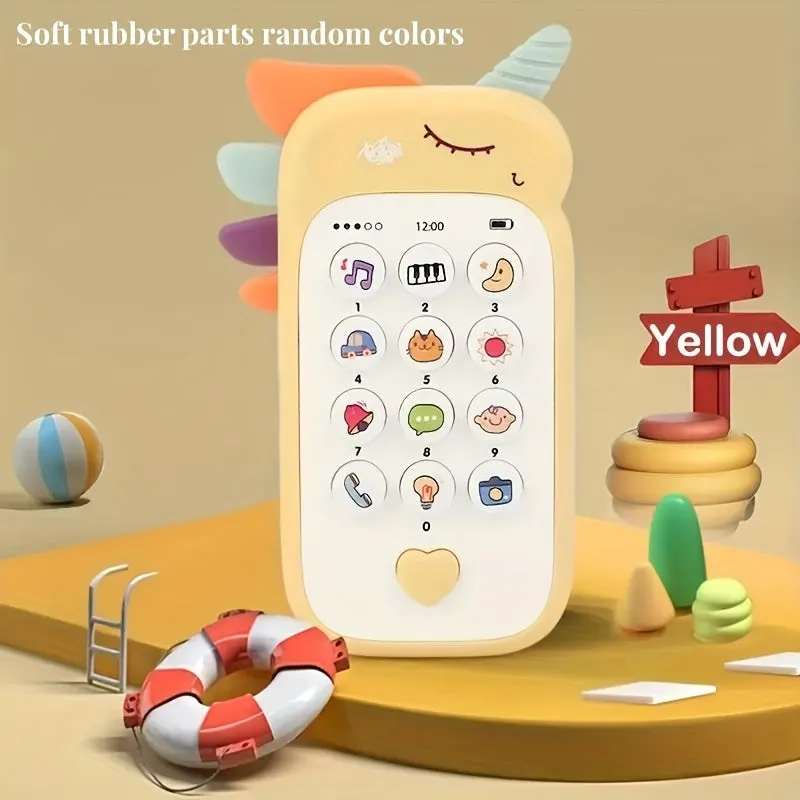 Baby Phone Toy Music Sound Unicorns Telephone Sleeping Toys With Teether