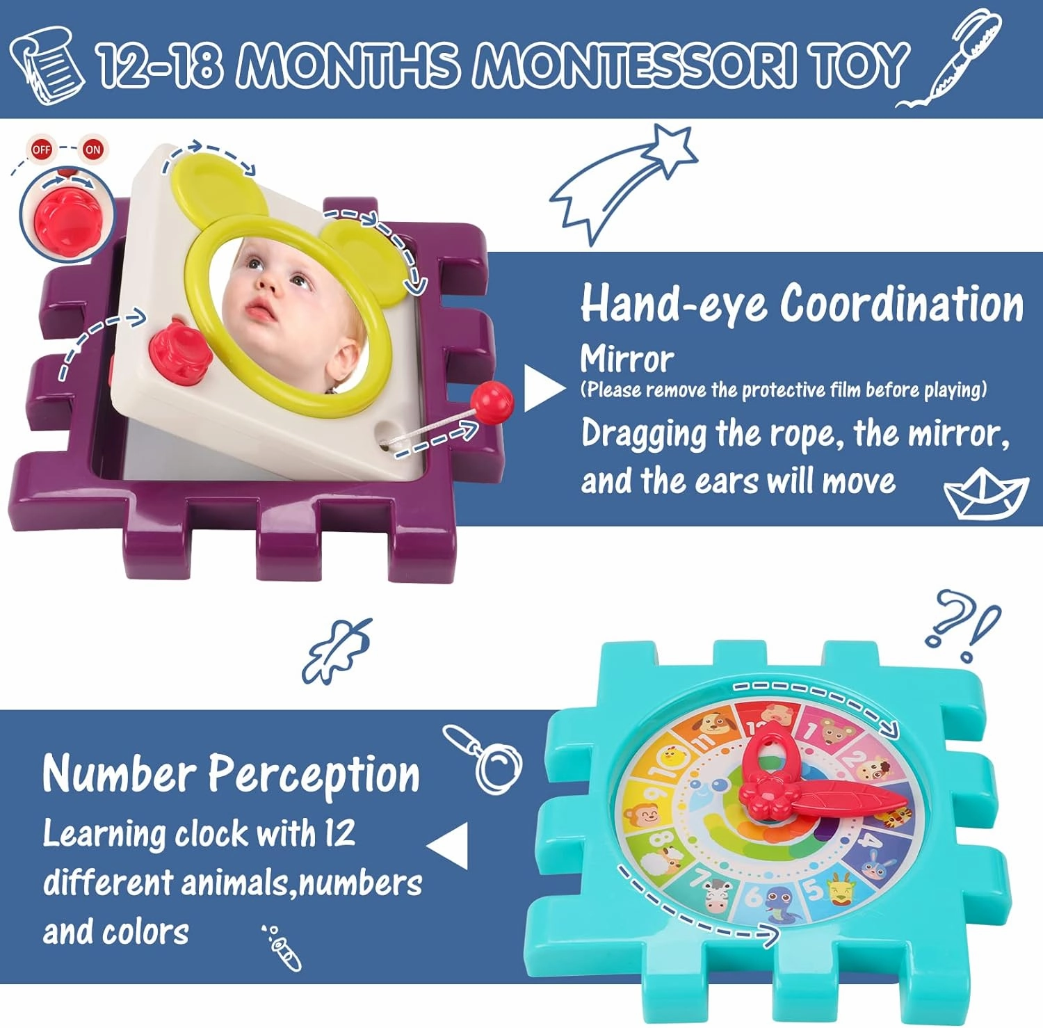 Baby Toys 12 to 18 Months 11-in-1 Activity Cube,Busy Learning Baby Musical Toy with Shape Sorter Toys，Kid Montessori Toy Gifts for Toddler Boys Girls 1 2 3 Years Olds