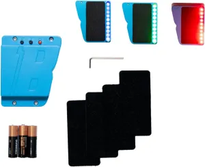 Bash Target Supply BashLIGHT Pro LED Shooting Target Hit Indicator for All Rifles and Handguns (Flashing-Super Bright Blue, Green, Red LEDs)