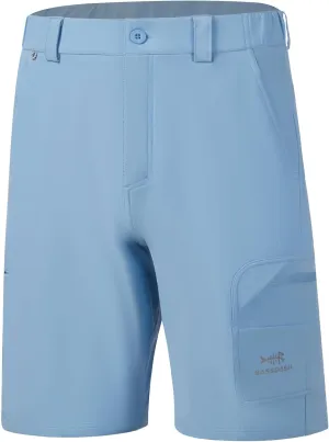 BASSDASH 10.5” Mens Fishing Cargo Shorts Quick Dry UPF 50  Water Resistant FP01M