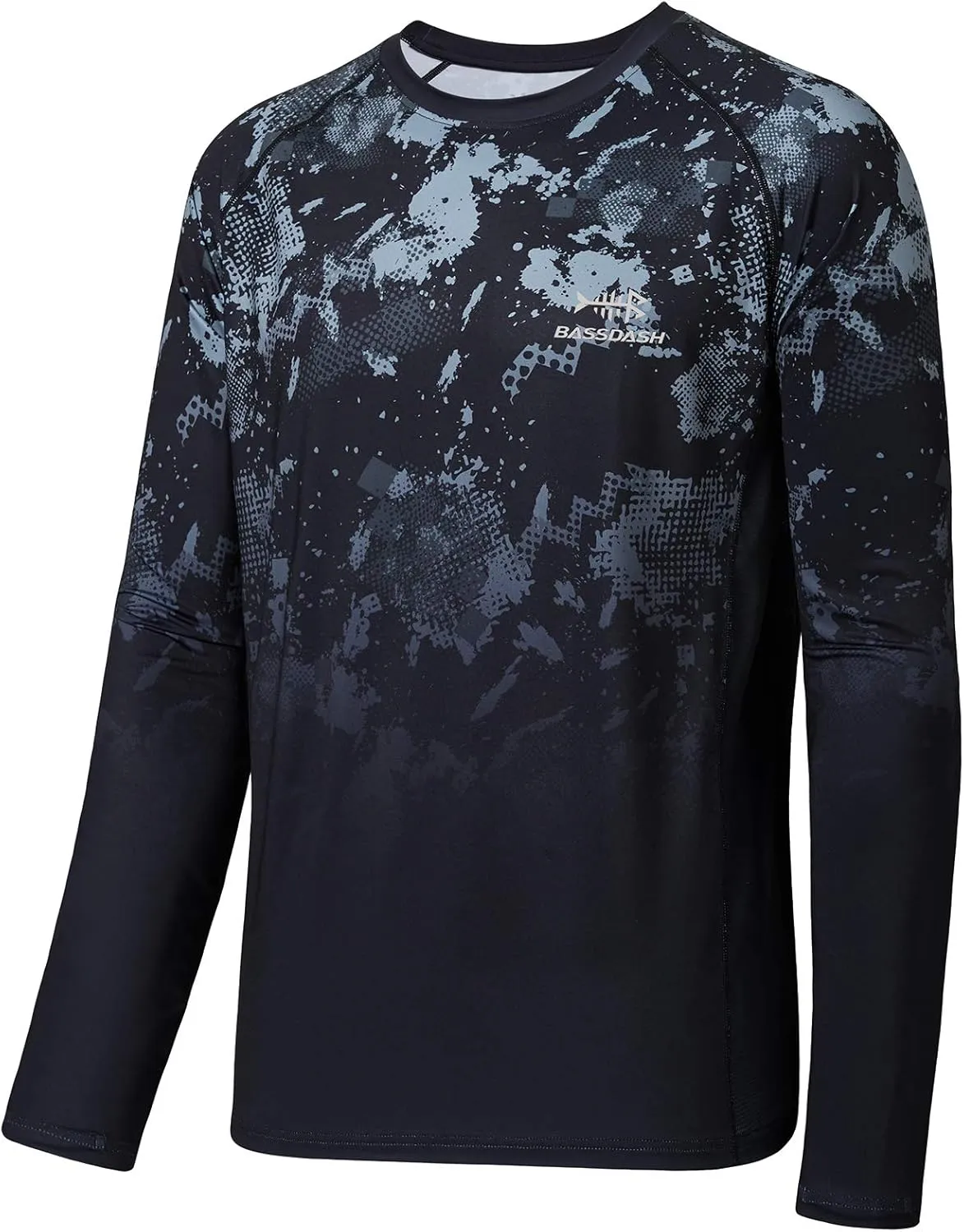 BASSDASH FS14M Men's Camo Gradient Performance Long Sleeve Fishing Shirt UPF50 