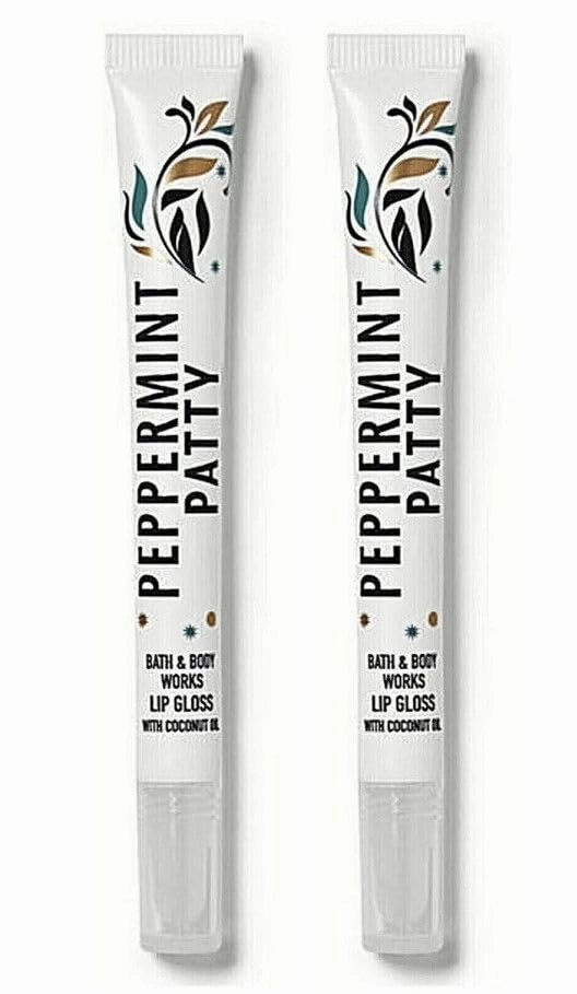 Bath Body Peppermint Patty Lip Gloss - Set of 2 (.34 Oz Each)