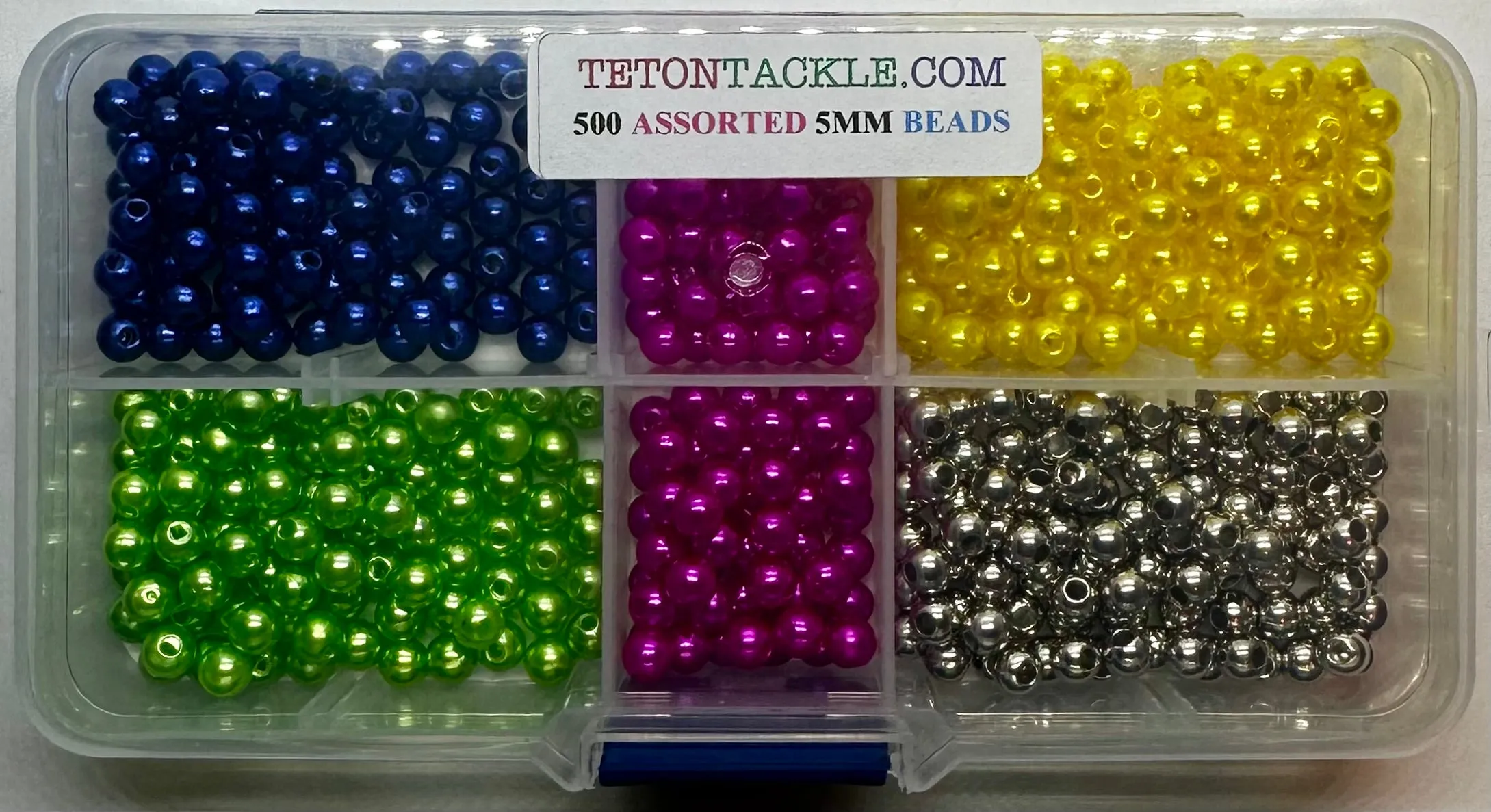 Beads - 500 Assorted 5mm Premium Beads- Great Color Selection