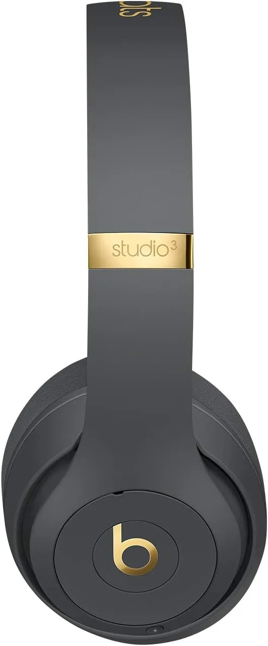 Beats Studio3 Wireless Noise Cancelling Over-Ear Headphones - Apple W1 Headphone Chip, Class 1 Bluetooth, 22 Hours of Listening Time, Built-in Microphone - Shadow Gray