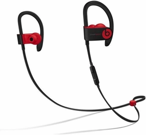 beats Powerbeats3 Wireless Ear-Hook Headphones Decade Collection Black/Red MRQ92 (Renewed)