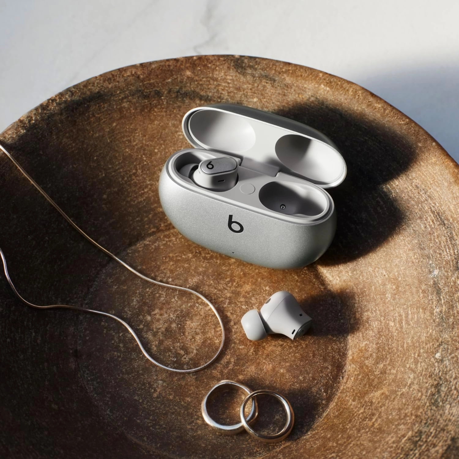 Beats Studio Buds   - Silver with AppleCare  (2 Years)