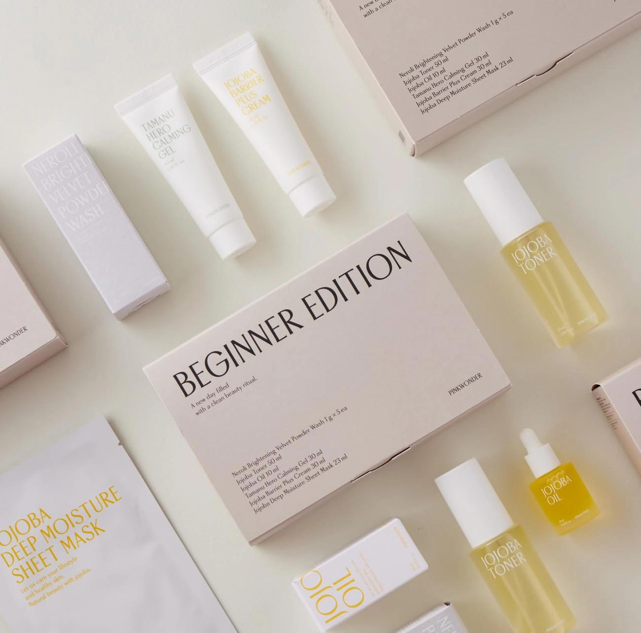 Beginner Edition Skincare Set | USDA Organic Jojoba Oil | Hydrating & Soothing Routine | Travel Essentials for Women | Korean Skincare Gift
