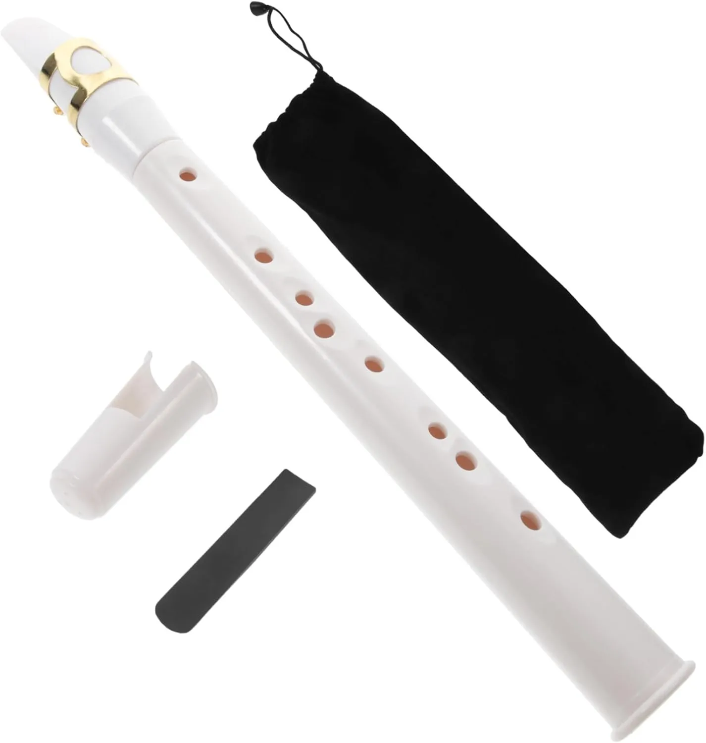 Beginner's Mini Saxophone Boys and Girls' Musical Instrument Pocket Sax Portable White Educational Toy