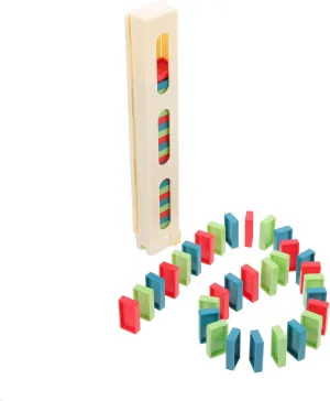 BESPORTBLE 1 Set Educational Domino Set of Plastic Domino Clips Blocks for Household Fun and Learning Promotes Social Skills and