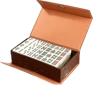BESPORTBLE 1 Set Mini Mahjong Game, Portable Travel Mahjong Gatherings Team Game