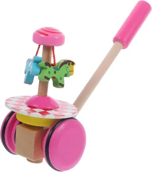 BESPORTBLE 1Pc Wooden Helicopter Trolley Educational Plaything for Long Handle for Design Present for Development