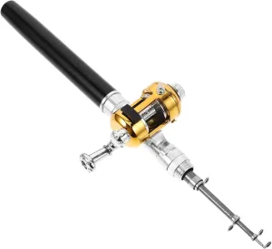 BESPORTBLE 1set Retractable Fishing Pole Portable Pen-Shaped Angling Rod Telescopic Design for Easy Storage for Fishing Enthusiasts and Outdoor Adventures