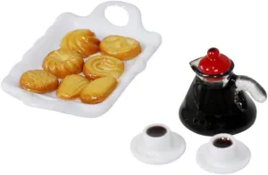 BESPORTBLE 2 Sets Mini House Decor Desktop Tiny Food Miniature Decor Miniature Food Mini House Supply Ceramics