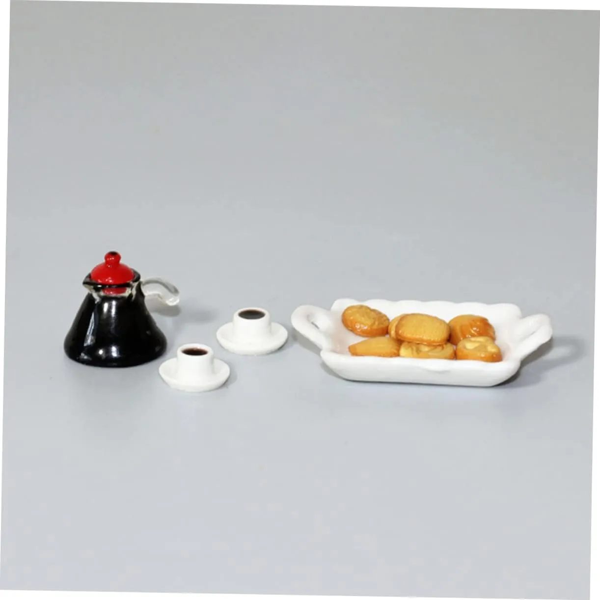 BESPORTBLE 2 Sets Mini House Decor Desktop Tiny Food Miniature Decor Miniature Food Mini House Supply Ceramics