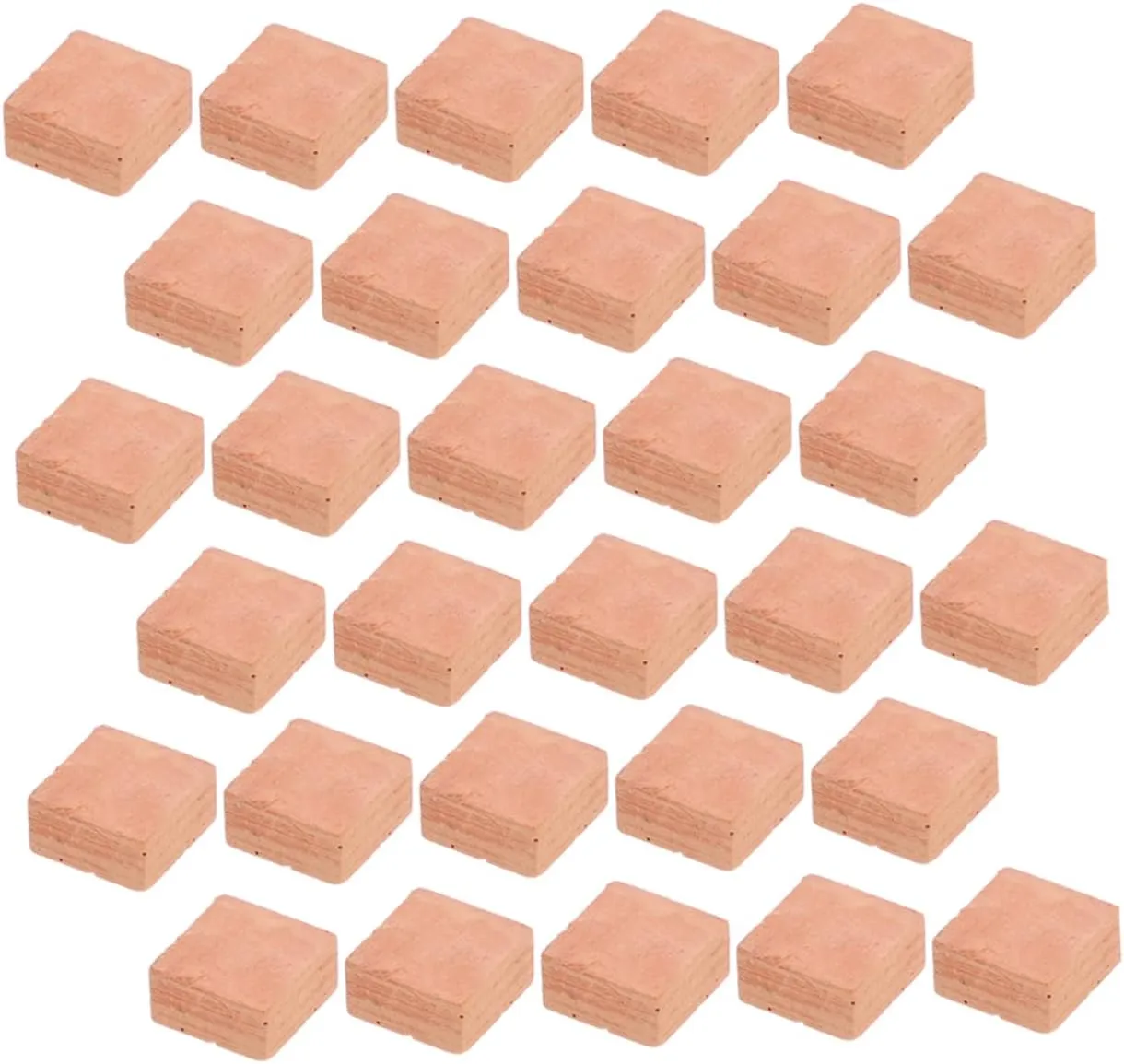BESPORTBLE 4sets 40pcs Miniature for DIY Micro Landscaping Square Shape Simulated Brick Models for Handmade Layouts and Creative Decor Playtime 40pcs*4