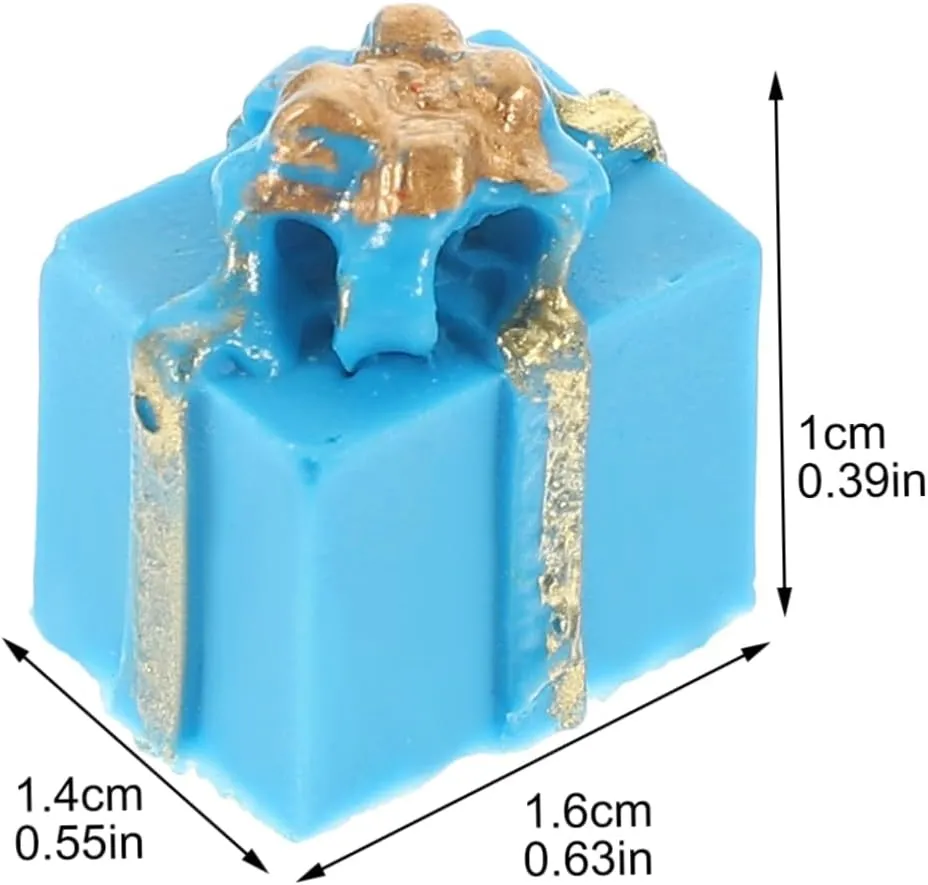 BESPORTBLE 4sets Doll House Christmas Decorations Mini Boxes Resin Miniature Figurines Sets 25pcs*4