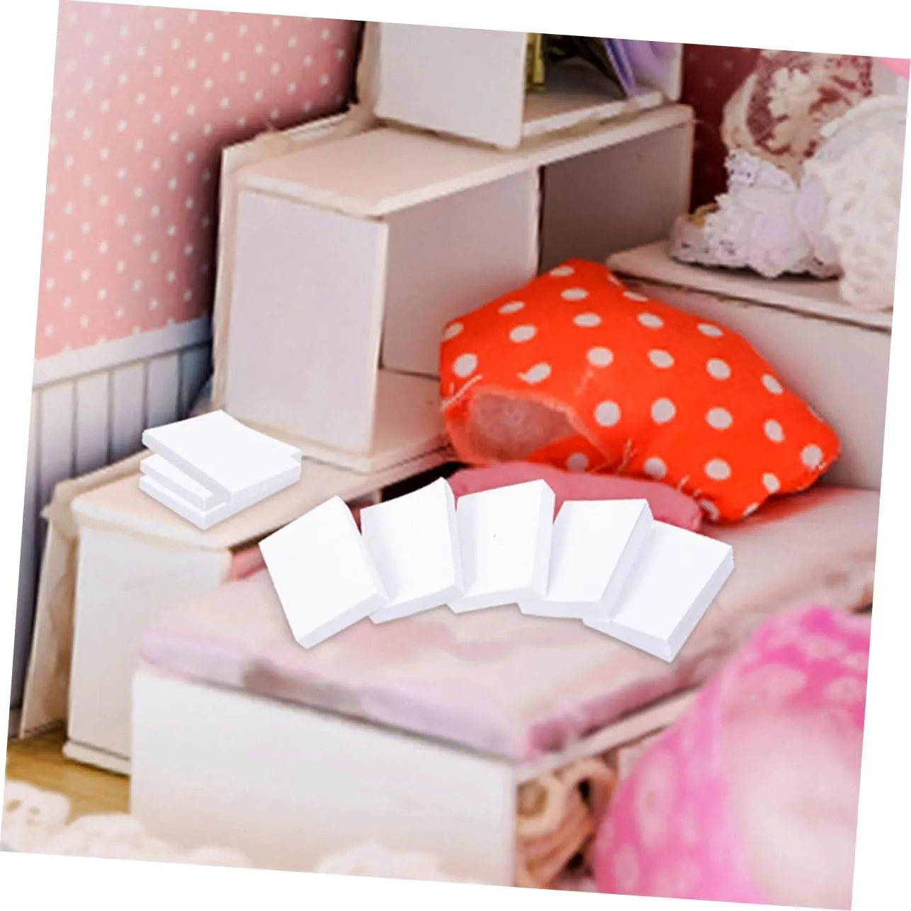 BESPORTBLE 5sets Mini Books Set Mini Books Model Decor Dollhouse Accessory 60pcs*5