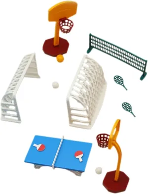 BESPORTBLE Doll House Accessory Miniature Basketball Hoop Set Safe Compact Sports Props