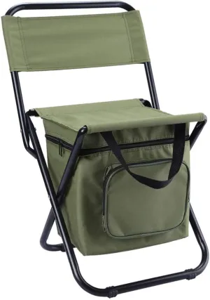 BESPORTBLE Folding Fishing Chairs Storage Portable Camping Chairs Insulated Backrest Oxford Fabric Durable