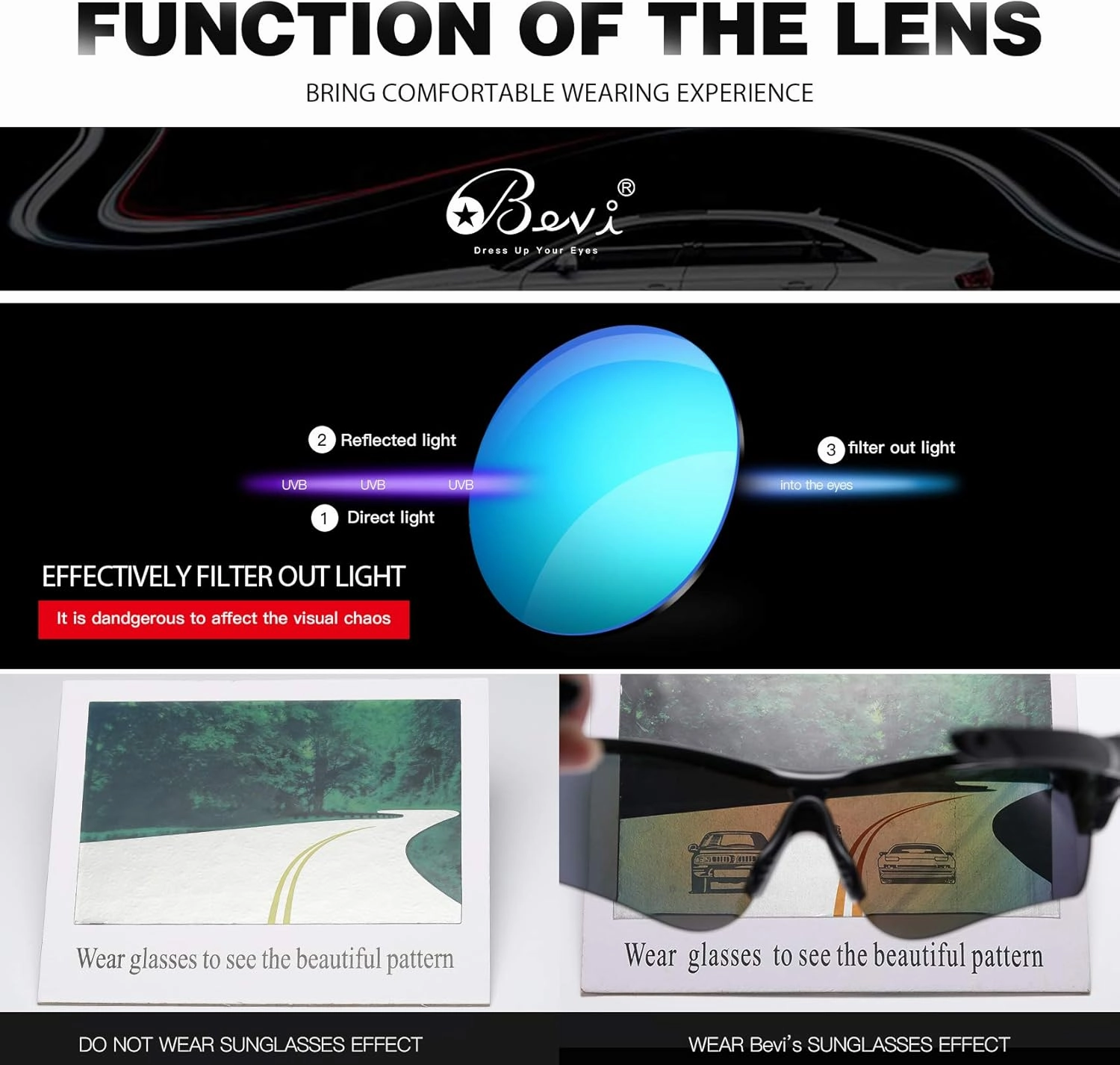 Bevi Polarized Sports Sunglasses TR90 Durable and Ultralight Frame for Men Women Baseball Running Cycling Golf