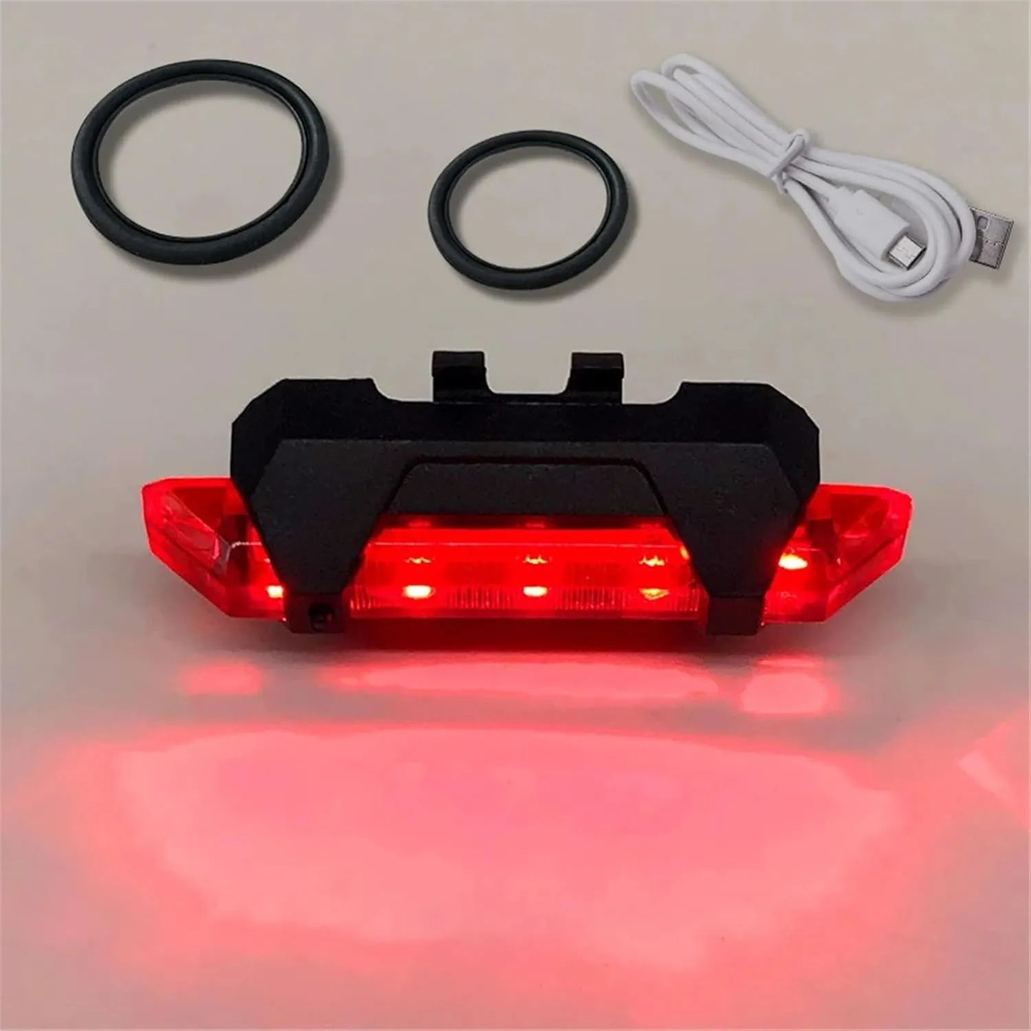 Bicycle Tail Light USB Rechargeable Mountain Cycle Rear Light Waterproof Bike Light Warning Lantern Bike Lamp