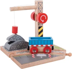 Bigjigs Rail Gravel Crane for Train Set