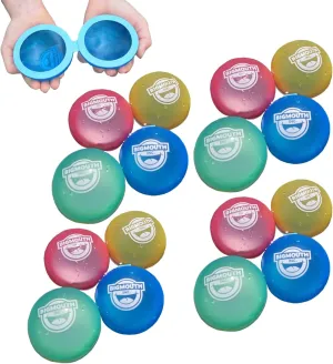 BigMouth Inc Reusable Magnetic Water Balloons, Outdoor Summer Water Toys for Kids, Quick Fill Splash Activity - 16 Pack