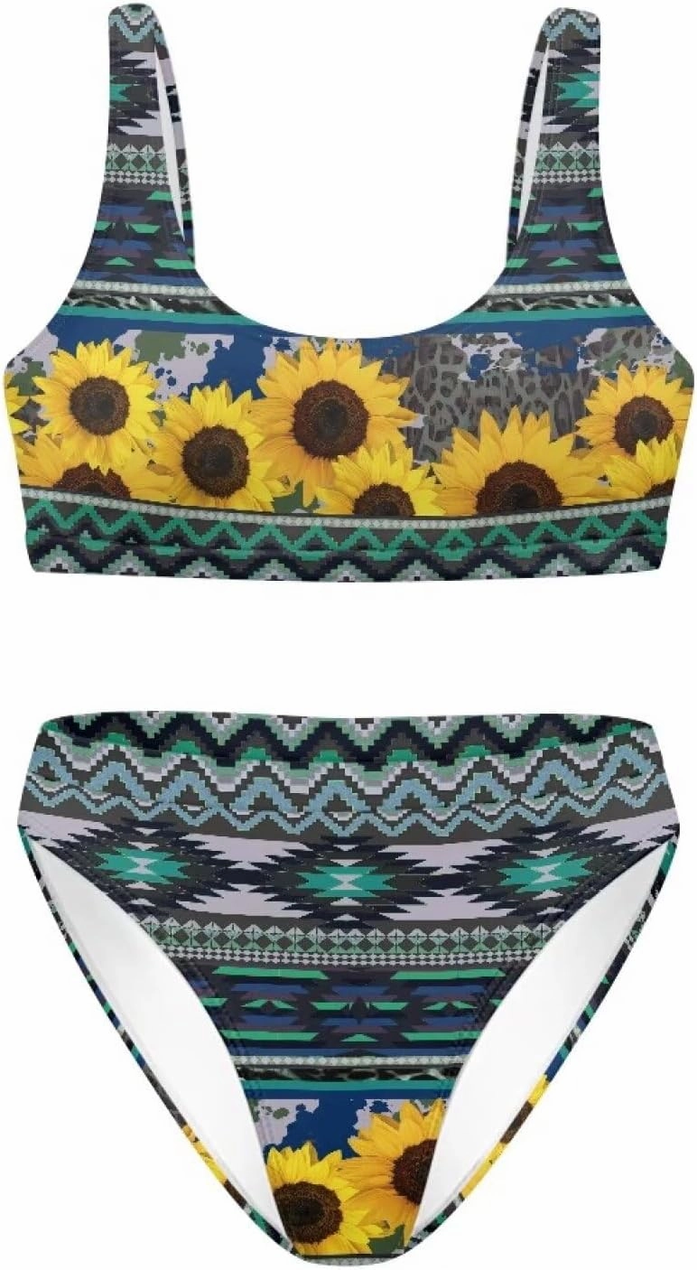 Bikini Sets for Women,High Waisted 2 Piece Swimsuit,Without Bra Pads XS-5xl