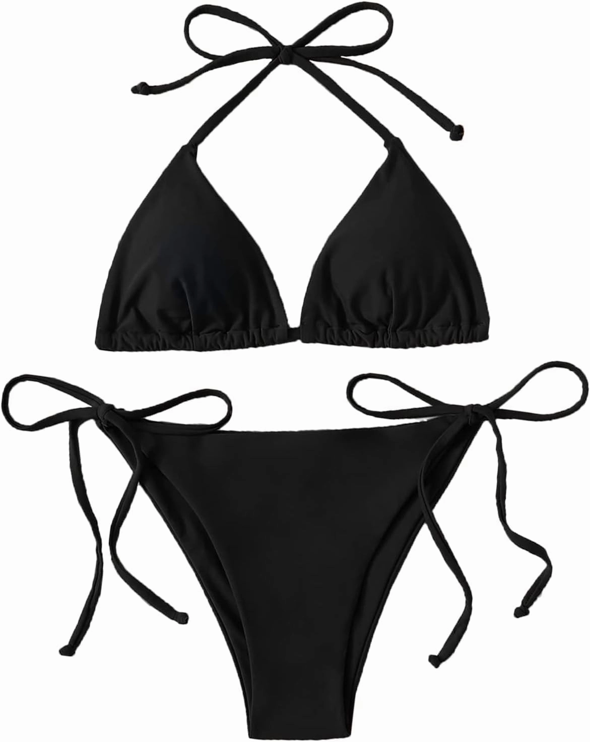 Bikinis Swimsuit Set for Women Swimwear Triangle Bathing Suit Tie String Thong