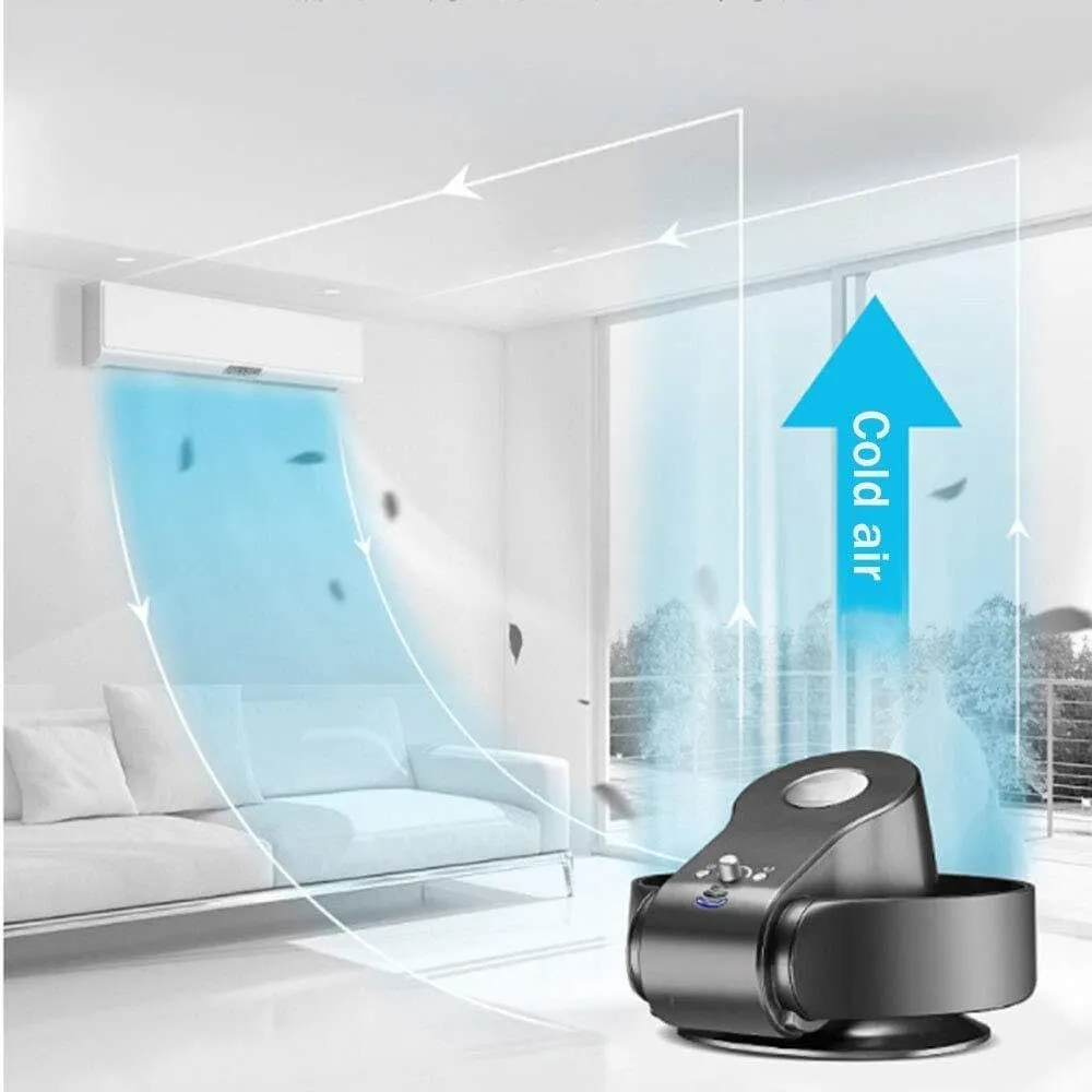 Bladeless Cooling Fan with Air Multiplier, Remote Control, 3-Speed, Sleep Timer, Oscillating 90°, Quiet Operation for Home & Office(Black,A2)