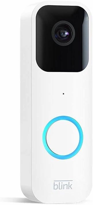 Blink Video Doorbell — Two-way audio, HD video, long-lasting battery life, wired or wire-free install, motion detection, chime app alerts, Works with Alexa (White)