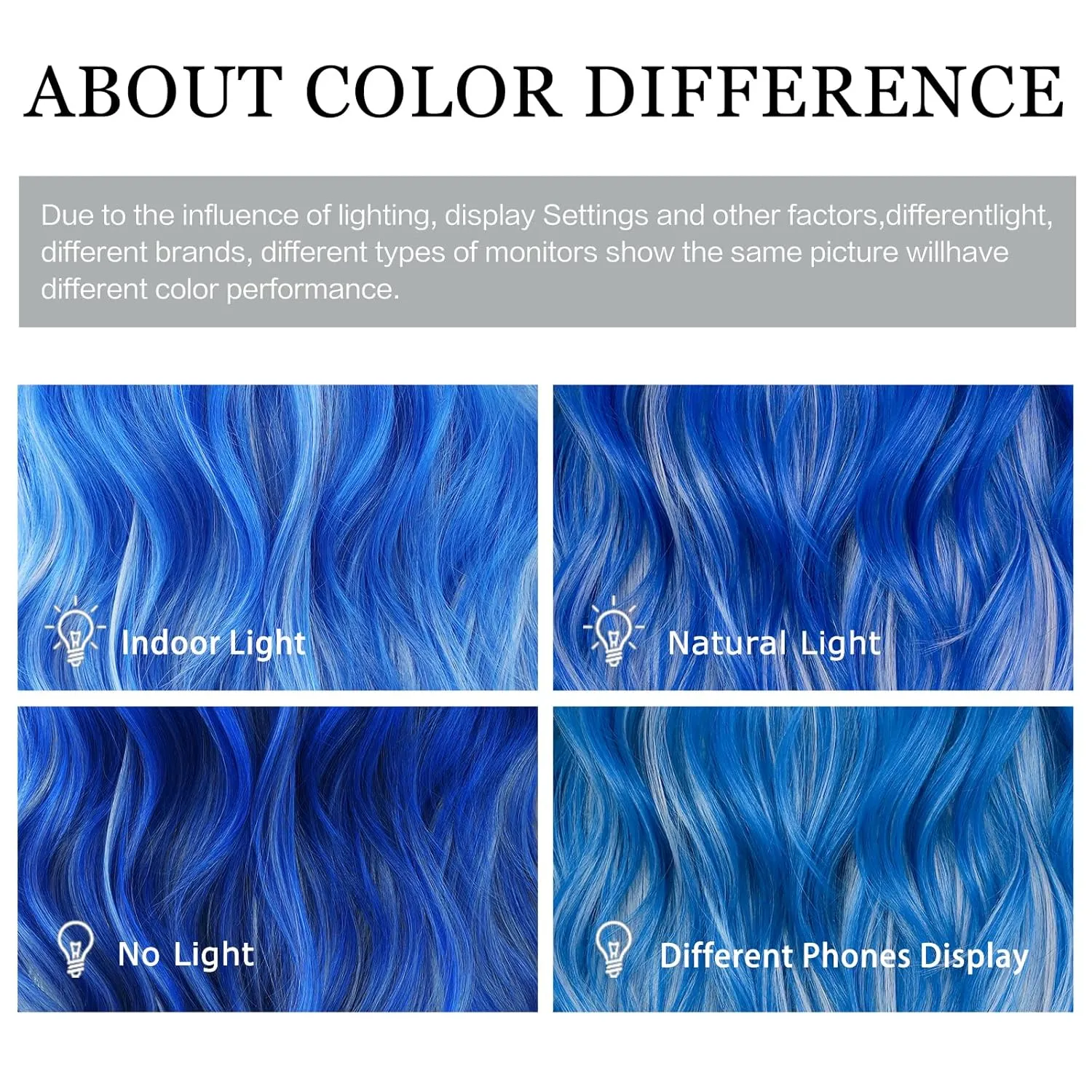 Blue Platinum Blonde Highlight Long Wavy Wig with Curtain Bang 26 Inch Ombre Blue Blonde Wig Synthetic Heat Resistant for Women Daily Party used.