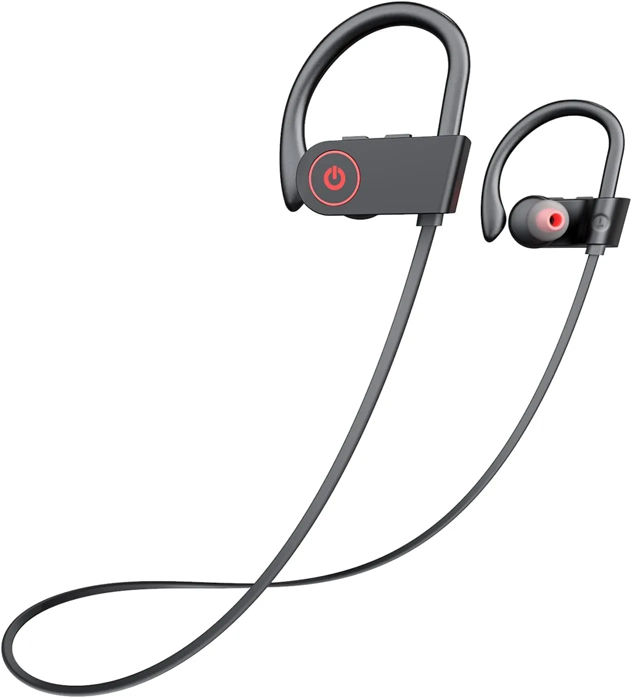 Bluetooth Headphones Wireless Earbuds 16H Playtime Wireless Headphones IPX7 Waterproof Bluetooth 5.3 Running Headphone with Mic Stereo in Ear Earphones Sound Isolation for Workout, Sports Black