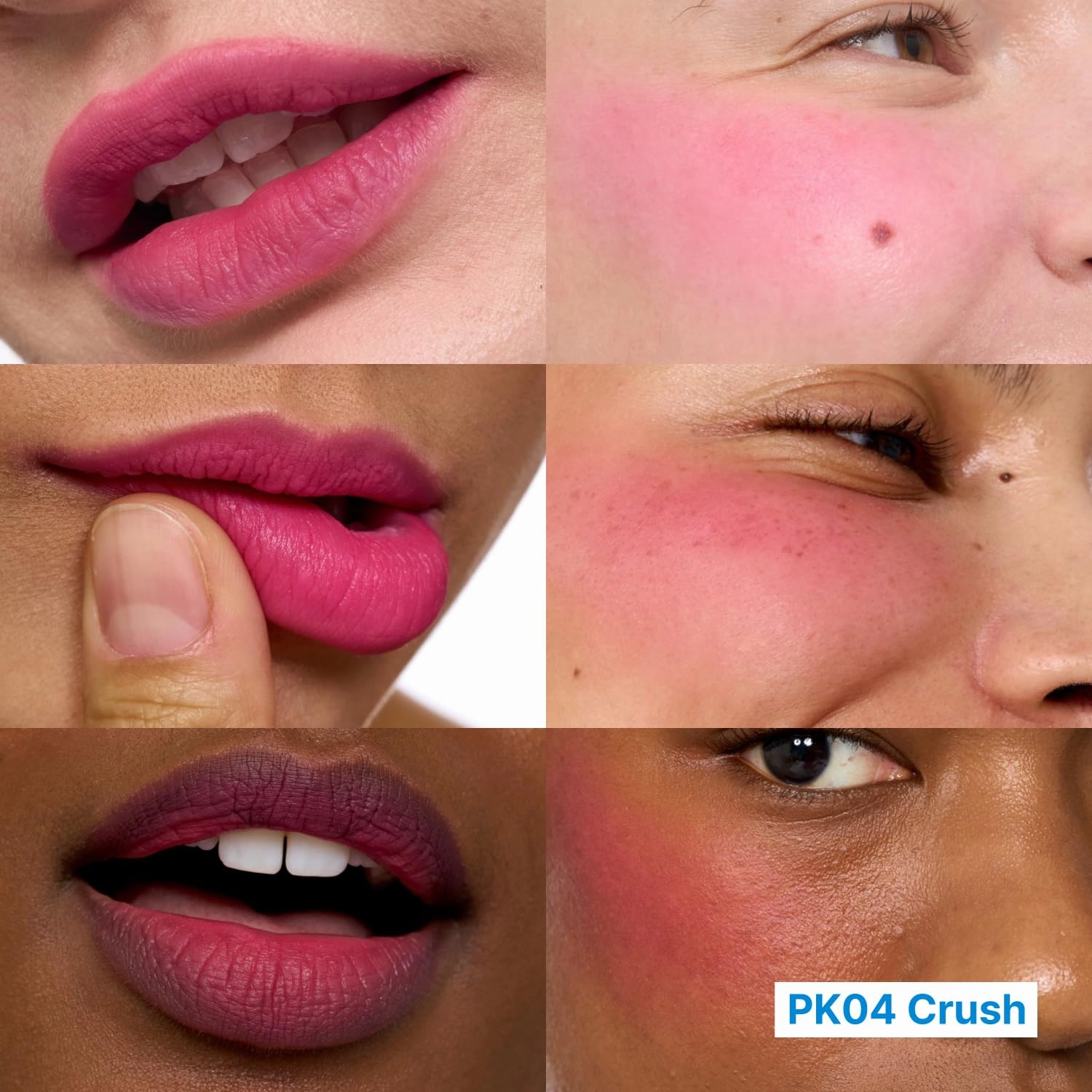 Blurry Pudding Pot   Keychain SET | Airbrushed Blush & Lip, Buildable Pigment, Long-lasting, Lightweight, Easy to Blend, Natural Soft Matte Finish Makeup – Crush (Vivid Pink) | 0.17 oz