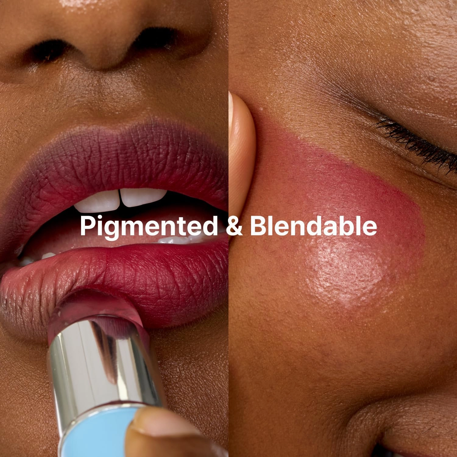 Blurry Pudding Pot   Keychain SET | Airbrushed Blush & Lip, Buildable Pigment, Long-lasting, Lightweight, Easy to Blend, Natural Soft Matte Finish Makeup – Crush (Vivid Pink) | 0.17 oz