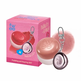 Blurry Pudding Pot   Keychain SET | Airbrushed Blush & Lip, Buildable Pigment, Long-lasting, Lightweight, Easy to Blend, Natural Soft Matte Finish Makeup – Without (Beige Pink) | 0.17 oz