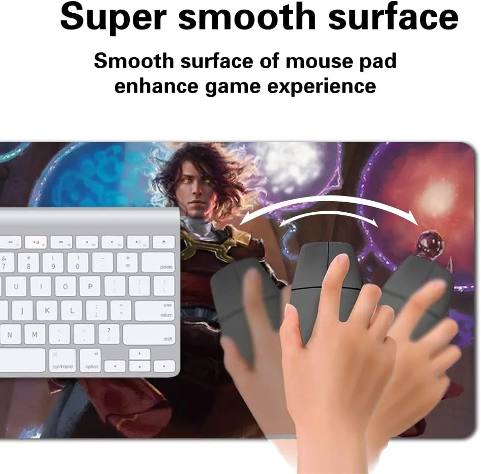Board Game TCG Playmat Table Mats Games Size 60X35 cm Play Mats Compatible for MTG RPG CCG Trading Card Game Mousepad (Jodah, Archmage Eternal)