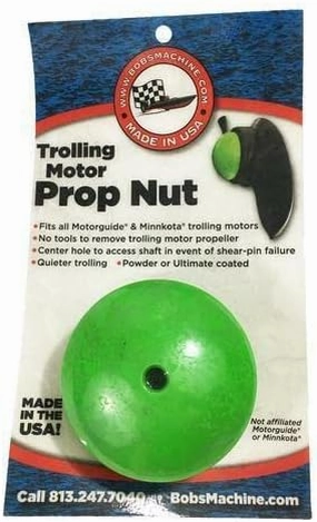 Bob's Machine 312-100005 Prop Nut for Minn Kota Trolling Motors with 70 lbs. or Less Thrust - Green